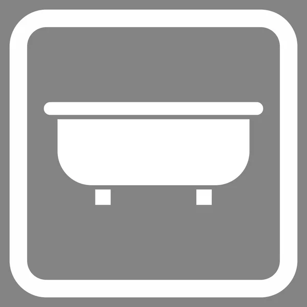 Fürdőkád lapos vektor ikon — Stock Vector