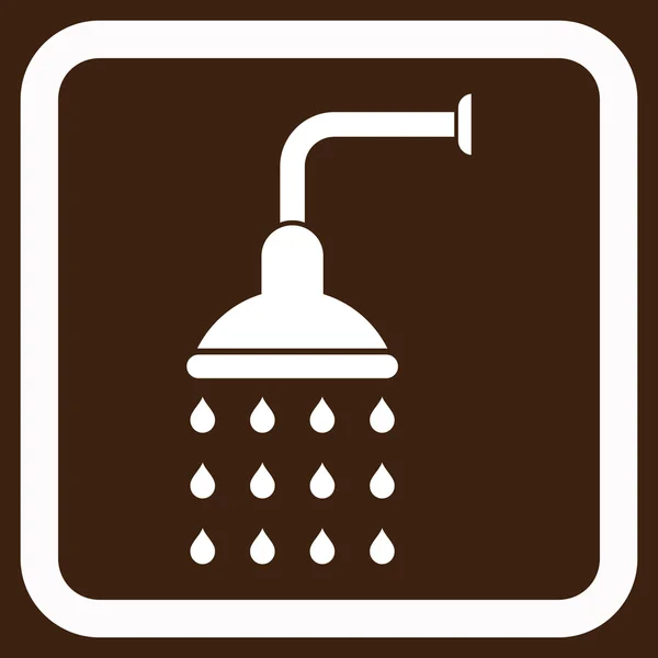 Shower Flat Vector Icon — Stock Vector