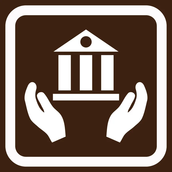 Bank Service Flat Vector Icon — Stockvector