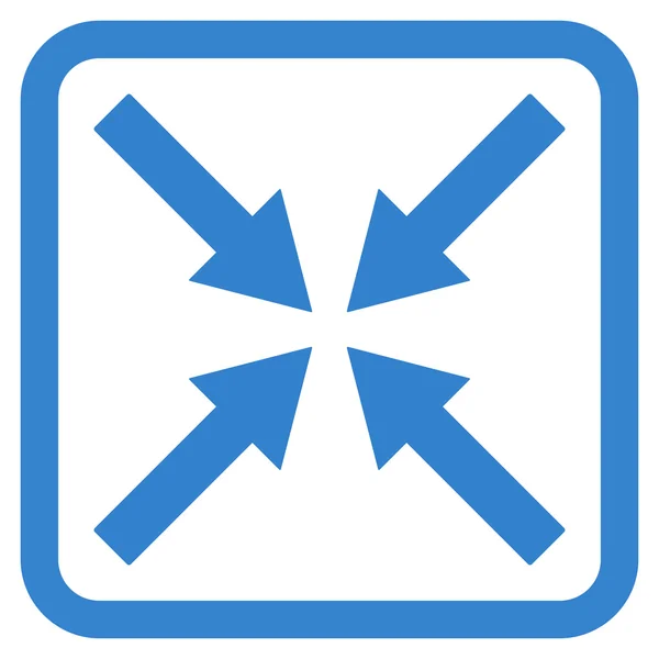 Centrerat pilar platt vektor ikonen — Stock vektor