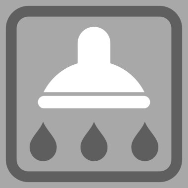 Duş düz vektör simgesi