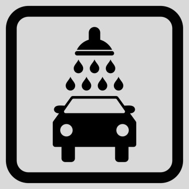 Araba Yıkama Düz Vektör Simgesi