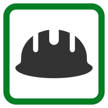 Oluşturucu işçisi düz vektör simgesi