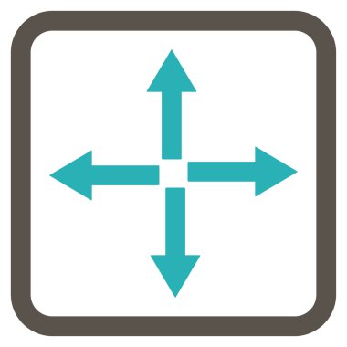 Oklar düz vektör simgesini genişletin