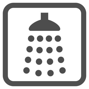 Duş düz vektör simgesi