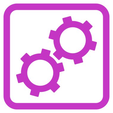 dişliler düz vektör simgesi