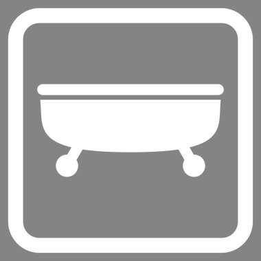 Küvet Düz Vektör Simgesi