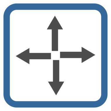 Oklar düz vektör simgesini genişletin