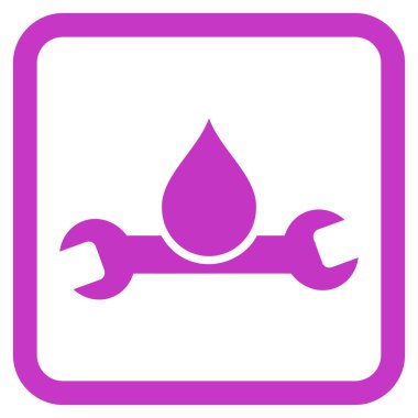 Sıhhi tesisat düz vektör simgesi