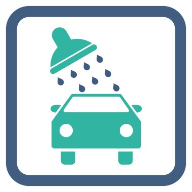 Araba Yıkama Düz Vektör Simgesi