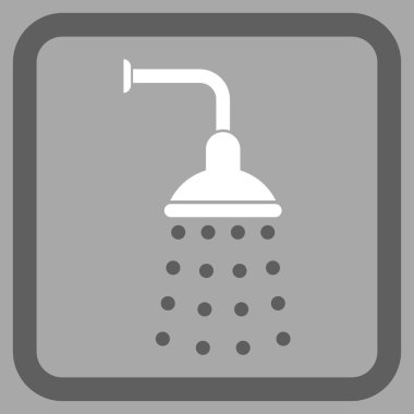 Duş düz vektör simgesi