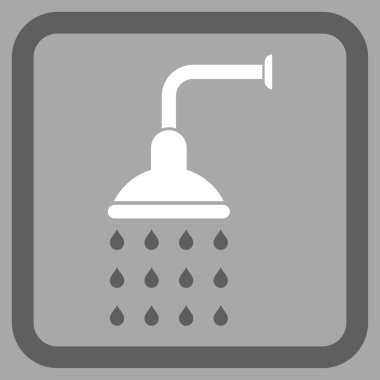 Duş düz vektör simgesi