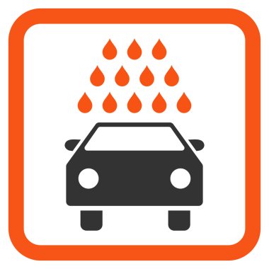 Araba Yıkama Düz Vektör Simgesi