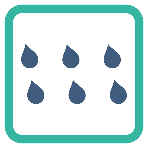 Gotas plano Vector icono — Vector de stock