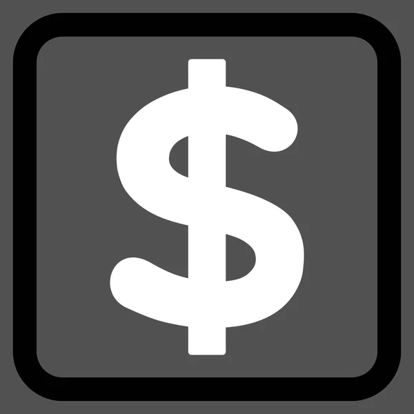 Dólar icono de vector plano — Vector de stock