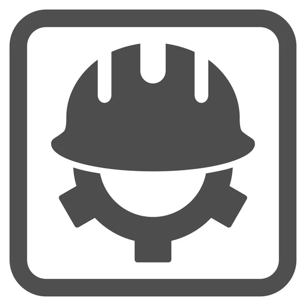 Entwicklung Helm flache Vektor-Symbol — Stockvektor