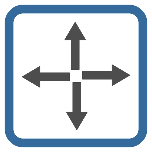 확장 화살표 평면 벡터 아이콘 — 스톡 벡터