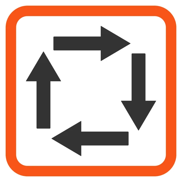 Circulation Arrows Flat Vector Icon — Stock Vector