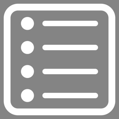 Öğeleri düz vektör simgesi