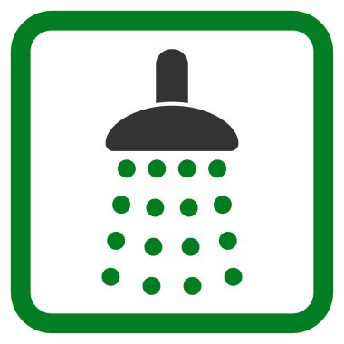 Duş düz vektör simgesi