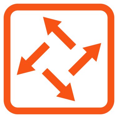 Santrifüj oklar düz vektör simgesi