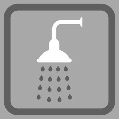 Duş düz vektör simgesi