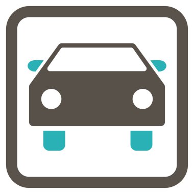 Otomobil Düz Vektör Simgesi