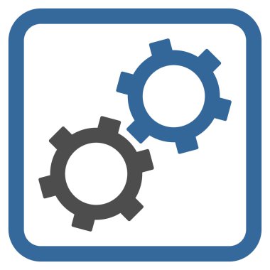 dişliler düz vektör simgesi