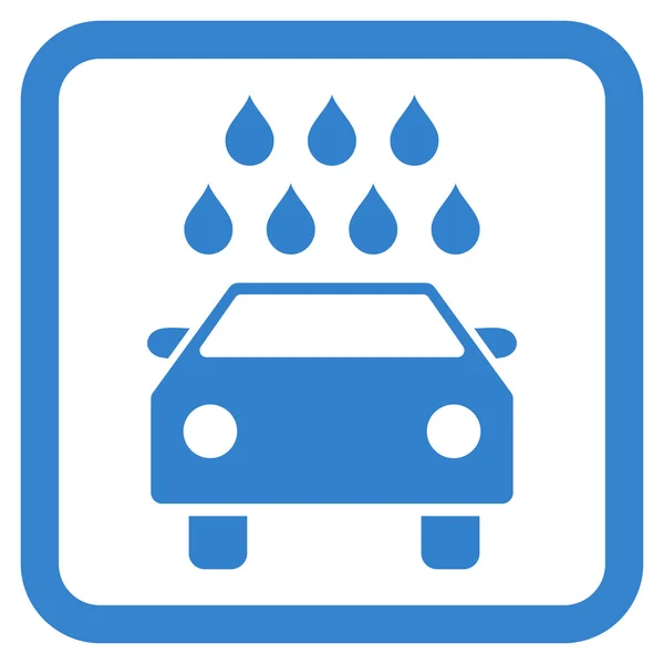 Icona vettoriale piatto doccia auto — Vettoriale Stock