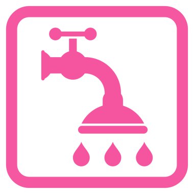 Duş musluk düz vektör simgesi