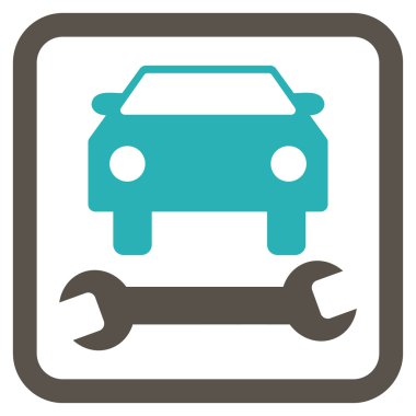 Araba tamir düz vektör simgesi