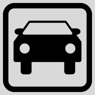 Otomobil Düz Vektör Simgesi