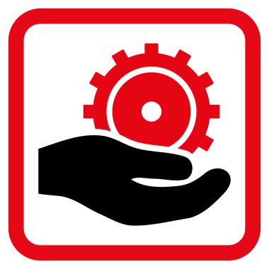 Geliştirme hizmet düz vektör simgesi