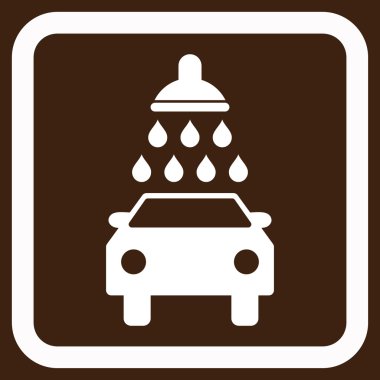 Araba Yıkama Düz Vektör Simgesi