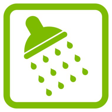 Duş düz vektör simgesi