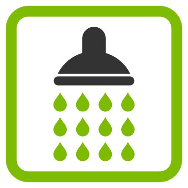 Duş düz vektör simgesi