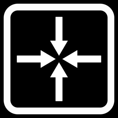 Etkisi oklar düz vektör simgesi