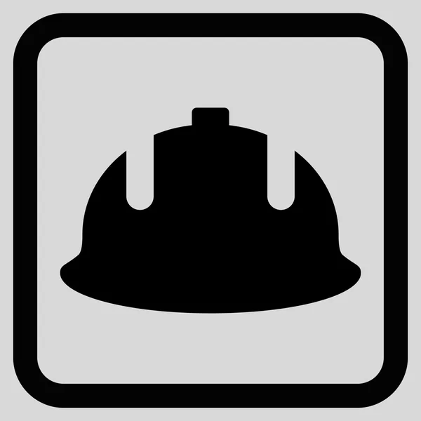 Capacete de construção Flat Vector Icon —  Vetores de Stock