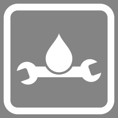 Sıhhi tesisat düz vektör simgesi