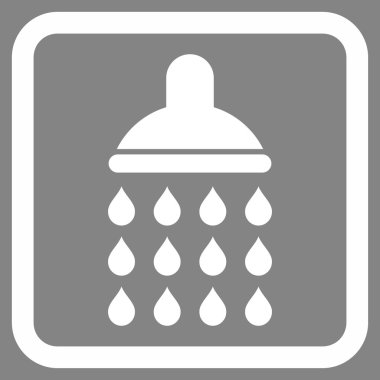 Duş düz vektör simgesi