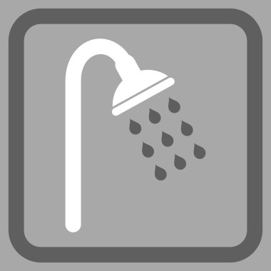 Duş düz vektör simgesi
