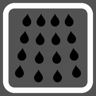 Damla düz vektör simgesi