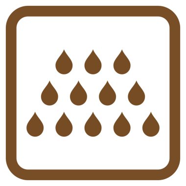 Damla düz vektör simgesi