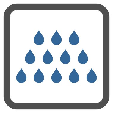 Damla düz vektör simgesi