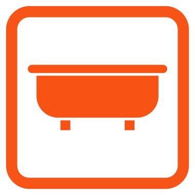 Küvet Düz Vektör Simgesi