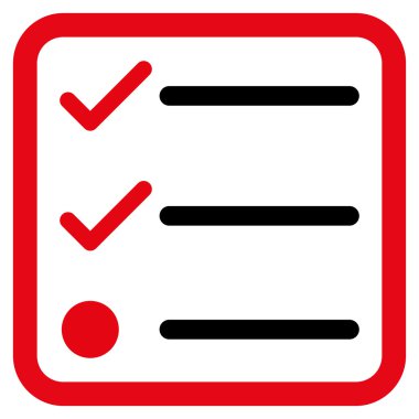 Kontrol Listesi Düz Vektör Simgesi