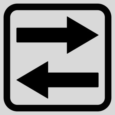 Yatay Çevir okları vektör simge düz