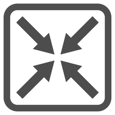 Merkezi oklar düz vektör simgesi