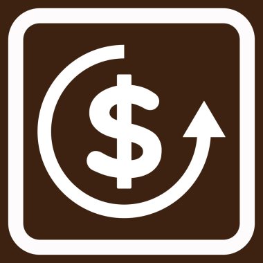 Düz vektör simge iade