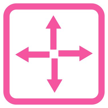 Oklar düz vektör simgesini genişletin